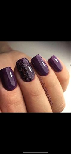 Indie 2020, Ongles Gel Violet, January Nails, Purple Nail Designs, Purple Nail, Her Nails, Manicure Ideas, Short Acrylic Nails Designs, Aesthetic Indie