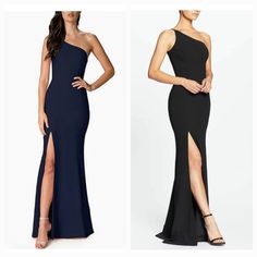 Size: L Length: 64.5" Pit To Pit: 18" Waist: 16" Condition: Nwt, No Rips, No Stains, From Smoke Free Home. Flat Lay Measurements. Ships Within 24 Hrs Except Weekends! I Love Offers! Black Full-length Dresses For Black-tie Events, Black Fitted Gown For Black-tie Events, Fitted Black Gown For Black-tie Events, Black Dress With Sweep Train For Black-tie Events, Black One-shoulder Dress For Black-tie Events, One-shoulder Black Dress With Sweep Train, Black Gown With Sweep Train For Black-tie Events, Black One-shoulder Evening Dress For Black-tie Events, Black One-shoulder Dress With Sweep Train