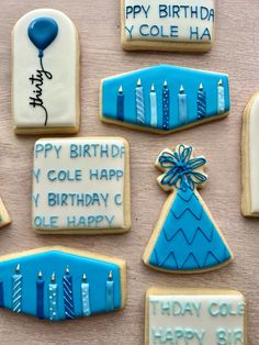 Simple boy cookies for birthday Birthday Cookies Decorated, Cookies For Birthday, Cookies Decorated, Birthday Cookies, Happy Birthday Wishes, 5th Birthday, 3rd Birthday, First Birthday, Cookie Decorating