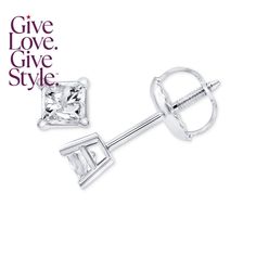 in stock Macy's Diamond Earrings With Prong Setting As Gift, Macy's Diamond Earrings For Gift, Macy's Brilliant Cut Earrings Gift, Macy's Brilliant Cut Diamond Earrings, Macy's Diamond Cut Earrings For Gift, Macy's Sterling Silver Diamond Earrings As Gift, Macy's Fine Jewelry Diamond Earrings With Prong Setting, Macy's White Gold Diamond Earrings For Gift, Silver Diamond Earrings From Macy's As Gift