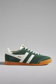 Gola Elan Sneakers | Anthropologie Green Fits, Red Fits, British Heritage, Tie Styles, Marine Blue, Retro Sneakers, Work Wardrobe, Suede Sneakers, Heritage Brands