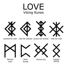 the different types of love symbols and their meaningss in english or german language, including