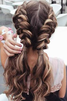 Easy Summer Hairstyles, Braids For Long Hair, Long Curly Hair, Cool Haircuts, Long Curly, Gorgeous Hair