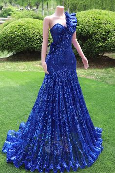 Eine Schulter königliche blaue Promikte Paillette lange formelle Kleider Royal Blue Mermaid Prom Dress, Prom Dresses Sequin, Gowns Dresses Evening, Royal Blue Prom, Blue Prom Dresses, Dresses Sequin, Royal Blue Prom Dresses, Prom Dresses Gowns, Long Prom Gowns