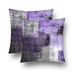 PRICES MAY VARY. Velvet Size & Package: These purple abstract pillow covers are easy to match your sofa & other pillows. Measures 16 inches square, 40 x 40 cm，1-2cm deviation allowed, and comes in a set of 2. （Warm tips: pillows insert is not included.） Material: Purple and grey velvet pillow covers are comfortable, soft to the touch, lightweight, High Class, 100% environmentally friendly, and harmless to the skin. It is smooth, delicate, soft, and skin-friendly. It has elasticity, no pilling, a Cover For Bed, Gray Throw Pillow, Bed Living Room, Living Room Outdoor, Couch Cushion Covers, Couch Cushion, Bantal Sofa, Grey Throw Pillows, Chair Outdoor