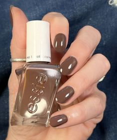 The Best Brown Nail Polishes for Fall | Livwithbiv Autumn Nail Polish, Essie Wicked, Nail Design Fall, Brown Nail Designs, Nail Inspo Fall, Fall Nail Polish Colors, Nail Laquer, Nail Art Fall, Autumn Nail Art