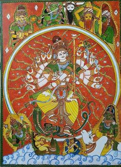 Chitrakathi Paintings, Mother Kali, Colour Full, Buddha Painting, Indian Painting