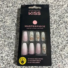 Questions? Leave A Comment Below! Kiss Press On Nails, Witch Nails, Christmas Tree Nails, Kiss Pink, Long Press On Nails, Sculpted Nails, Kiss Nails, Tree Nails, Nail Tattoo