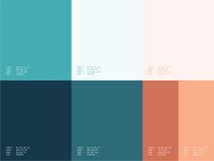 the color palette is different shades of blue and orange