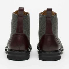 The Jack Boot in Grey/Oxblood