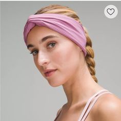 Nwt-Lululemon Women’s Nulu Ribbed Twist Front Headband Soft Headband Knotted Twist Detail Buttery Soft, Ribbed Nulu Fabric Is Sweat-Wicking, Quick Drying, Four Way Stretch, Added Lycra Fabric For Stretch & Retention. Color-Vlvd- Mauve 84% Nylon 16% Lycra Elastane Soft Headbands, Lycra Fabric, Lululemon Women, Twist Front, Lululemon Athletica, Women Accessories, Twist, Fabric, Women Shopping