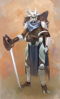 Destiny 2 Eliksni Art, Eliksni Guardian, Destiny Fallen Art, Alien Knight, Fire Knight, Destiny Characters