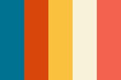 an orange, blue and yellow striped background