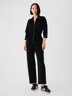 Corduroy Utility Jumpsuit | Gap Dickies Jumpsuit Women, Dickies Jumpsuit, Studio Outfits, Easy Silhouette, Clothing Studio, Utility Jumpsuit, Women Outfit, Fashion Fall, Back Patch