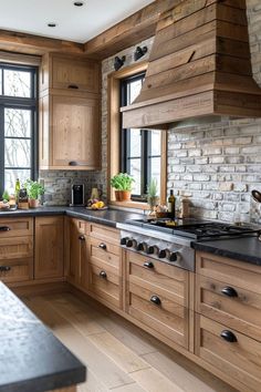 Kitchen Remodel Light Brown Cabinets, German Style Kitchen, Wood Accents Kitchen, Bright House Decor, Rustic Oak Kitchen, Farmhouse Kitchen Lighting Ideas, Alder Kitchen Cabinets, Kitchen Ideas Decor, Rustic Kitchen Ideas