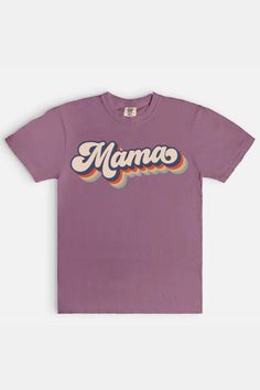 Show off your mama pride in style with this Mama Shirt! Perfect for a day out with the little ones, this classic tee oozes vintage vibes and provides ultimate comfort. Get ready for the compliments - and all the love! Cute outfit idea for mom! Vintage Inspired Fashion, Soft Classic, Mom And Grandma, Comfort Colors Tee, Comfort Color, Cute Outfit, Mama Shirt, Vintage Vibes, Outfit Idea