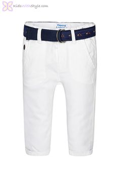 Baby Boy Pants & Belt Set in White www.kidswithstyle.com #babyclothes  #babyboy #babyfashion #boymom #baby #babygifts Baby Boy Pants, Spring Baby, Boy Mom