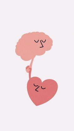 a pink heart with a tree on it and the words love is in the air