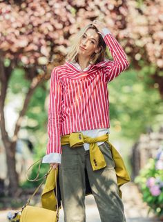 Stripes. Red and white stripe. J.Crew J Crew Style, Opening A Boutique, Colored Pants, Chambray Shirt, Classic Dress, Red And White Stripes, Winter Looks