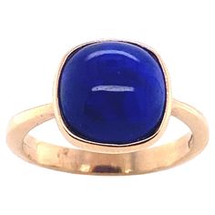 Rose gold cocktail ring with a Lapis Lazuli Cocktail ring in 18 Carat pink gold surmounted by a Cabochon Lapis Lazuli which measures 1 cm in length and 1 cm in width. This ring is ideal in accumulation with other colored rings like that rings with the reference of Lapis Lazuli (LU604316634282) The weight of the gold is 4 grams and the weight of the ring is 4.1 grams. French size: 53 US size: 6 1/4 English size: M Go to our showcase page for more updates and click on the "Follow" button to never miss our new jewelry collection. All our jewellery products are stamped in accordance with international regulations. If you do not find the information you need or if you need advice for your design, do not hesitate to contact us. Formal Yellow Gold Cabochon Sapphire Ring, Classic Yellow Gold Sapphire Ring With Cabochon, Classic Formal Cabochon Moonstone Ring, Formal Yellow Gold Domed Sapphire Ring, Classic Yellow Gold Cabochon Moonstone Ring, Classic Yellow Gold Moonstone Cabochon Ring, Modern Yellow Gold Cabochon Rings, Formal Fine Jewelry Ring With Cabochon, Formal Yellow Gold Cabochons With Bezel Setting