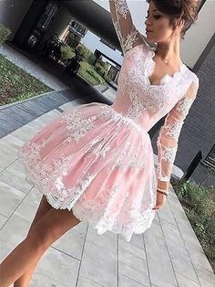 Key Features:Item Code: PON1506EV862Season: Spring,Summer,Fall,WinterNeckline: V-neckSilhouette: A-Line/PrincessSleeve: Long SleevesWaist: NaturalBack Style: OtherHemline/Train: Short/MiniShown Color: Pink Any questions about the item, feel free to Contact Us Junior Homecoming Dresses, Kain Tile, Long Sleeve Homecoming Dress, Pink Lace Shorts, Long Sleeve Homecoming Dresses, Cute Homecoming Dresses, Homecoming Dresses Lace, Mini Homecoming Dresses, Pink Party Dresses