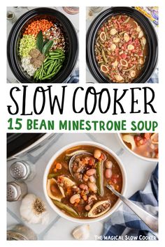 slow cooker 15 bean minestone soup is the perfect meal for cold winter days