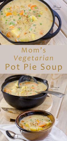 this is an image of a pot pie soup