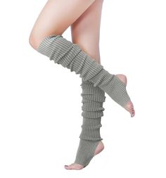 PRICES MAY VARY. 💕V28 is the ONLY Supplier using Germany machine with extra elastic yarn to knit this Leg Warmer, which give it extra Shining, Elasticity and could Last Years. 💕28''(71cm) Long Over Knee Stirrup Leg Warmer- The Perfect Accessory To Wear While Warming Up For Class Or A Performance.Great For Gym/Fitness/80s Costume Play/ Yoga Sport/ Casual Dresses /Ballet /Boots 💕Select Your Favorite Length And Style: **61cm Without Hole On Heel**. 71cm & 81cm Are Stirrup Leg Warmers, The Heels Ballet Leg Warmers, Poison Ivy Halloween Costume, 80s Party Costumes, Thick Calves, Dance Sports, Ballet Boots, 80s Costume, Knit Leg Warmers, Leg Warmer