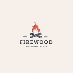 a logo for a company that uses wood to make firewood fires and grills