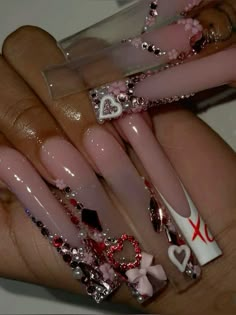 Hard Wallpapers, Bedazzled Nails, Nail Designs Bling, Long Acrylic Nail, Makeup Morphe, Long Square Nails, Long Stiletto Nails, Long Acrylic Nail Designs, Nails Inspired