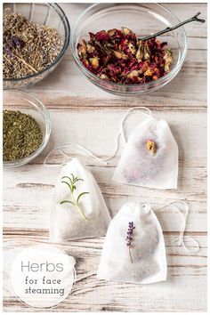 Using herbs for face steaming at home is a wonderful way to give yourself a relaxing spa treatment that's good for your skin and your mind. Herbs For Face, Apothecary Recipes, Beauty Treatments Spa, Face Steam, Herbal Facial Steam, Skincare Boutique, Face Steaming, Tea Bath, Herbal Steam