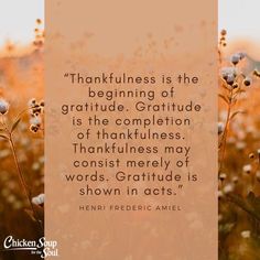 a quote from henry friedebke about the meaning of gratefulness and being grateful