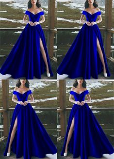 Off The Shoulder Prom Dresses, Electric Blue Dresses, Royal Blue Prom, Blue Prom Dresses, Most Beautiful Wedding Dresses, Royal Blue Wedding, Prom Ball Gown, Cute Prom Dresses