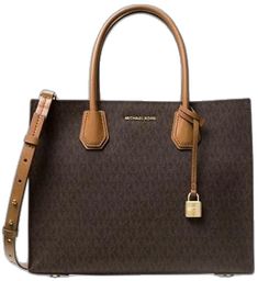 Michael Kors Monogram, 4 H, Convertible, Shoulder Strap, Top Handle Bag, Handles, Michael Kors, Sleek, Monogram