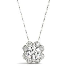 "1.00 Carat Lab Grown Round Diamond Floral Halo Pendant Necklace, IGI Certified Diamond Pendant Chain, Anniversary Gift, Gift For Women's, Wedding Pendant for Her, Round Lab Created Diamond Pendant, Pendant for Women, Birthday Gifts, Wedding Gift, Round Diamond Pendant, Diamond Pendant Necklace, Handmade with Love by Alikediamonds ✦ Lab Diamond is also known as Lab Grown Diamond, CVD, Eco-Friendly Diamond, Ethical Diamonds, Earth-Friendly Diamonds. \"𝐋𝐞𝐭'𝐬 𝐇𝐞𝐥𝐩 𝐓𝐡𝐞 𝐄𝐚𝐫𝐭𝐡 𝐓𝐨 𝐁𝐫𝐞𝐚𝐭𝐡 𝐌𝐨𝐫𝐞; 𝐃𝐞𝐬𝐢𝐠𝐧 𝐘𝐨𝐮𝐫 𝐉𝐞𝐰𝐞𝐥𝐫𝐲 𝐖𝐢𝐭𝐡 𝐂𝐨𝐧𝐟𝐥𝐢𝐜𝐭-𝐅𝐫𝐞𝐞 & 𝐄𝐧𝐯𝐢𝐫𝐨𝐧𝐦𝐞𝐧𝐭-𝐅𝐫𝐢𝐞𝐧𝐝𝐥𝐲 𝐇𝐚𝐧𝐝𝐦𝐚𝐝𝐞 𝐂𝐫𝐚𝐟𝐭𝐞𝐝 𝐋𝐚𝐛 𝐆𝐫𝐨𝐰𝐧 𝐃𝐢𝐚𝐦𝐨𝐧𝐝𝐬.\" ✦ 𝐃𝐈𝐀𝐌𝐎𝐍𝐃 𝐃𝐄𝐓𝐀𝐈𝐋𝐒 ➔ Shape: Round Brilliant Cut ➔ Carat: 0.84 CT ➔ Color: GH + ➔ Cl Round Diamond Pendant, Floral Halo, Halo Necklace, Wedding Pendant, Diamond Pendants, Pendant Diamond, Fashion Pendant, Halo Pendant, Gold Halo