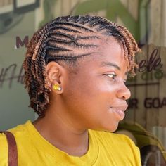 Flat Twist For Short Natural Hair, Short Conrows Hairstyle, Short Afro Hairstyles 4c Hair Twist Outs, Short Braids With Natural Hair, Natural Hair Twist Styles Black Women With Short Hair, Twisting With Natural Hair, 4c Natural Twists, Short Natural Cornrow Hairstyles, Short Natural Hair Styles Braids