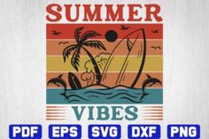 the summer vibes logo is displayed on a white background