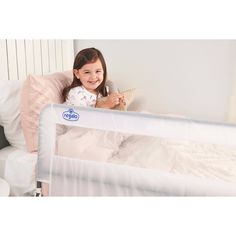 If you would label your toddler as a “wild sleeper”, give the Regalo HideAway Extra Long Bed Rail a try. It is an ideal solution for children who need a little extra protection from rolling out of bed. The all-steel bed rails measure 20” high so they can easily accommodate thick mattresses and extend an impressive 54” to provide the utmost coverage of the bed. Bed rails for toddlers can be an eye sore, so we’ve implemented our patented Glide Trac System. It allows the rail to tuck under the matt Bed Guard Rails, Hideaway Bed, Safety Bed, Bed Guard, Bed Rails For Toddlers, Rail Guard, Bed Rail, Long Bed, Steel Bed