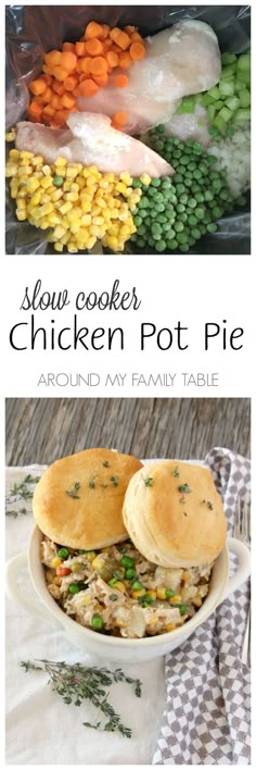 slow cooker chicken pot pie is an easy and delicious recipe for the family to enjoy