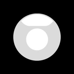 a white circle on a black background