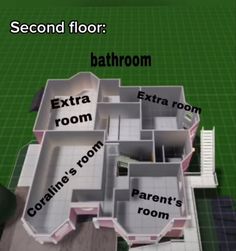 a floor plan for a house that is in the process of being built with an extra room