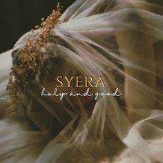 the cover art for syera's baby and grandad album, which features an image of a woman covered in sheer fabric