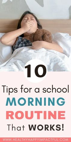 Morning School Routine, Morning Routine With Kids, Morning Routine For School, Daily Routine For Women, Before School Routine, Morning Routines List, Morning School, Night Routines