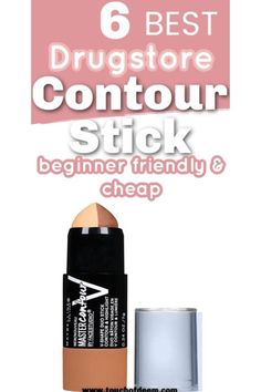 Easy Contouring For Beginners Round Face, Contour Stick Tutorials, Contour Brands, Best Drugstore Contour Stick, Maybelline Contour Stick, Drugstore Contour Stick, Contour Drugstore, Best Contour Stick, Best Drugstore Contour