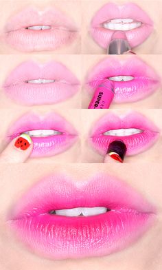 Makeup Monday: Popsicle Stained Lip Tutorial Makeup Bibir, Lip Tutorial, Makeup Tricks, Lip Glosses, Beauty Tutorials, Love Makeup