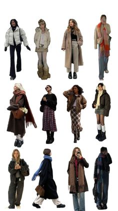 Outfit ideas for winter/fall ❄️🍁 90s New York Winter Fashion, Winter In Poland Outfits, Winter Aesthetic Clothing, Sf Winter Outfits, Rainy Day Outfit Outdoors, Vintage Cold Weather Outfit, Copenhagen Winter Style 2024, Winter 2024 Coats, Outfit Inspo Cold Weather Aesthetic