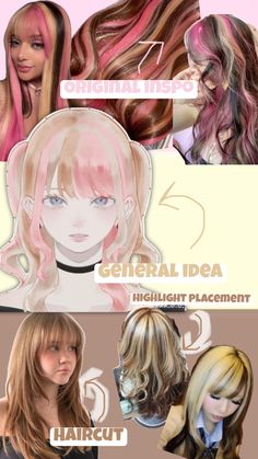 The colours should be around the same as the “general idea” picture and the text colour Neapolitan Hair, Text Color, The Text, Hair Inspo, Hair Ideas, Hair Cuts, Hair, Color