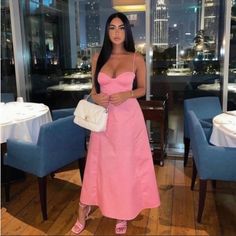 Questions? Leave A Comment Below! Size Xxl Feminine Cotton Midi Dress For Party, Zara Cotton Party Dress, Summer Cotton Midi Dress For Night Out, Pink Cotton Midi Dress For Party, Modest Birthday Outfit, Poplin Midi Dress, Black Knee Length Dress, Wedding 2024, Silky Dress