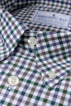 Bristol: Button Down Shirt – Collared Greens Fall Cotton Dress Shirt With Placket, Cotton Dress Shirt With Button Closure For Fall, Plaid Cotton Shirt With Button Closure, Cotton Shirt With Fold Down Collar And Buttons, Cotton Collared Shirt With Buttons, Plaid Cotton Dress Shirt With Spread Collar, Cotton Flannel Shirt With Spread Collar And Button Closure, Cotton Flannel Shirt With Spread Collar And Placket, Cotton Flannel Shirt With Spread Collar