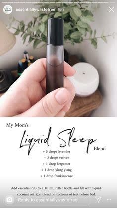 Oil Roller Bottle Recipes, Liquid Sleep, Lilin Aroma, Essential Oil Roller Bottle Recipes, Roller Bottle Recipes, Essential Oil Combinations, Doterra Essential Oils Recipes, Essential Oil Diffuser Blends Recipes